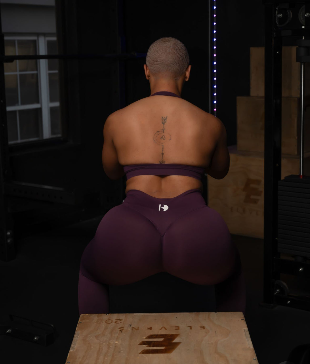 Grape Seamless Halter Bra