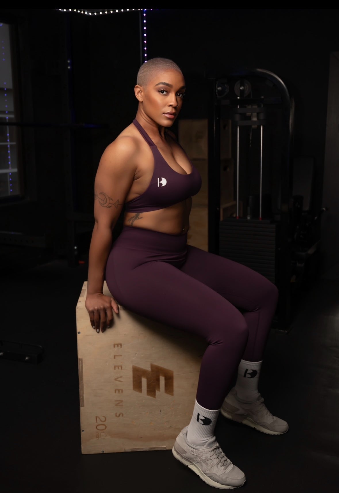 Grape Seamless Halter Bra