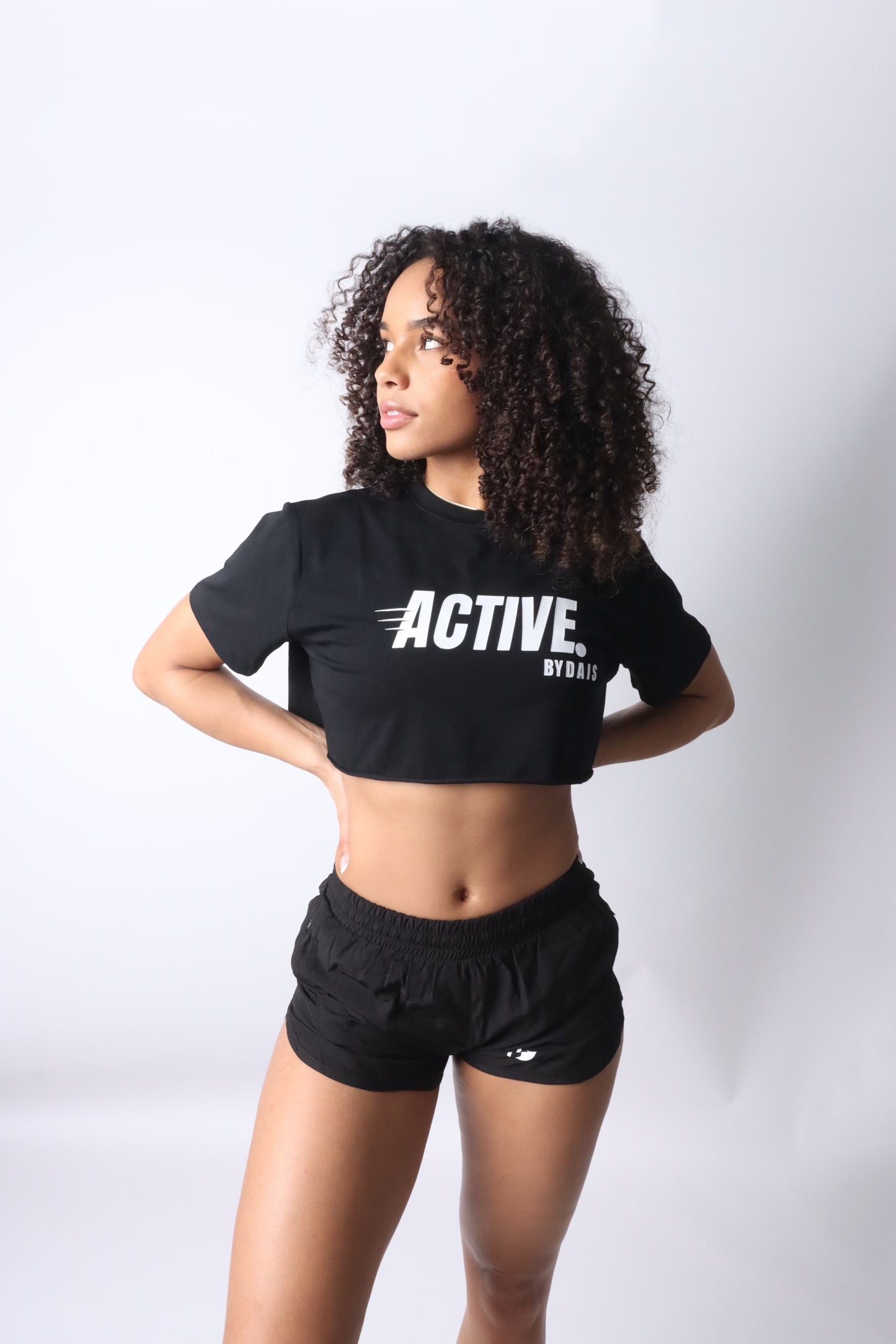 Active Crop Logo Tee